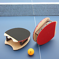 Brodmann Blades Ping Pong Set on blue table