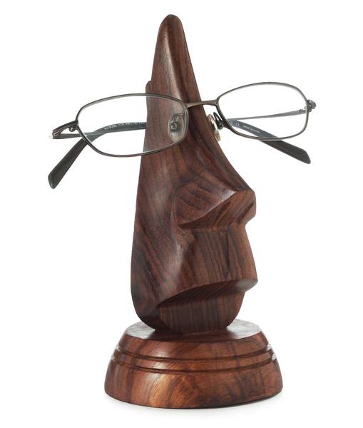 hand-carved eyeglasses holder