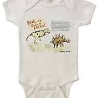 Nerdy Baby Dinosaur Babysuit