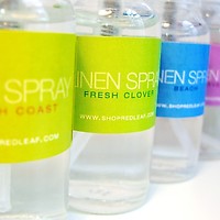 Red Leaf Concentrated Linen Spray labels