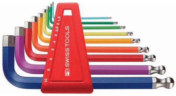 PB Swiss Color Hex &amp; Ball Wrench Set