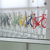 Vital Industries Crazy Super Bike Party Pint Glasses Set of 8 detail