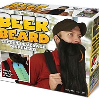 Beer Beard Prank Pack Genuine Fake Gift Box front