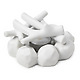 Porcelain Campfire by David Weeks for Kikkerland with LED tea light off