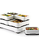 Stackable Oven-to-Table Cookware by Christian Bjorn multi-course meal