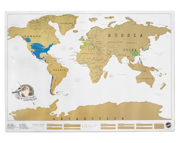Scratch Off World Map 3