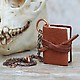 Black Spot Book Necklace brown