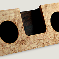 Koostik_non-electric_wood_iphone_speaker_birdseye_maple_with_walnut-twohundred