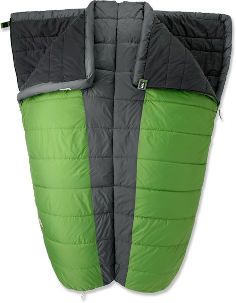 REI Siesta +35 Double Sleeping Bag in Taro Leaf green