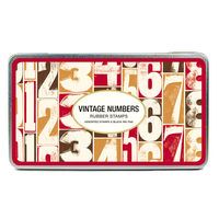 Vintage Numbers Stamp Set by Cavallini 1