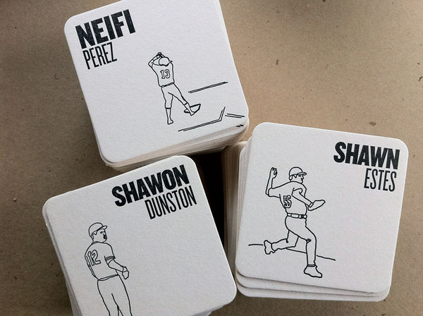 Bear League Baseball Card Coasters 3
