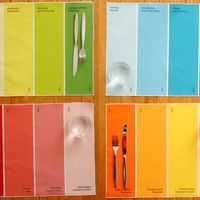 Paint Chip Placemats - Set of 4 1