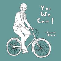 Barack Obama on bike 1