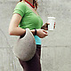 Fuz UM Tote by Josh Jakus on girl with green shirt