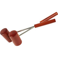 BBQ Grilling Rosewood Salt &amp; Pepper Shaker Mallets 1