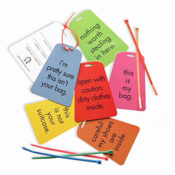Luggage Tags by Pamela Barsky- Set of 6 on Wantist