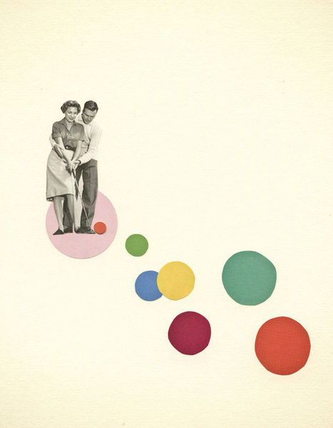 Crazy Golf Art Print by Cassia Beck 1