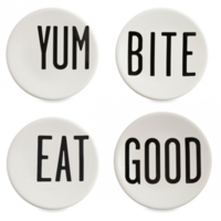 Round Canape Plates by Diane Keaton 1
