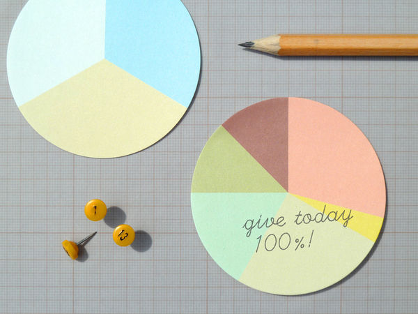 Pie Chart Stickies on Wantist