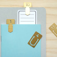 Midori Brass Number Clips 2