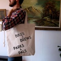 Bikes &amp; Brews Canvas Tote by International Birds Society 1