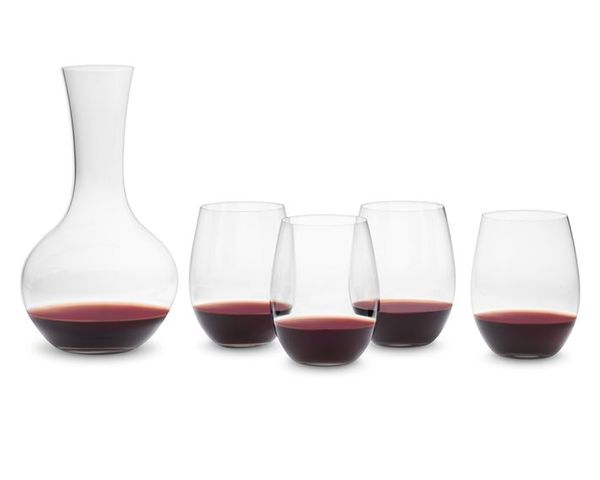 Riedel "O" Cabernet Wine Tumblers and Decanter Set 1