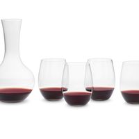 Riedel "O" Cabernet Wine Tumblers and Decanter Set 1