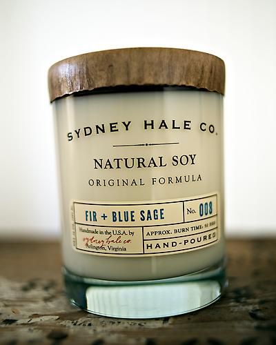 Fir + Blue Sage Soy Candle by Sydney Hale Co. 1