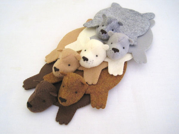 Bear Rug Coasters – Set of 6 1