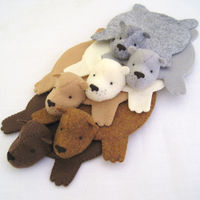 Bear Rug Coasters – Set of 6 1