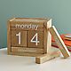 Wooden Perpetual Calendar 1