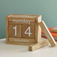 Wooden Perpetual Calendar 1