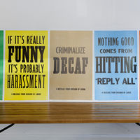 New Rules of Work Poster Set by Division of Labor 1