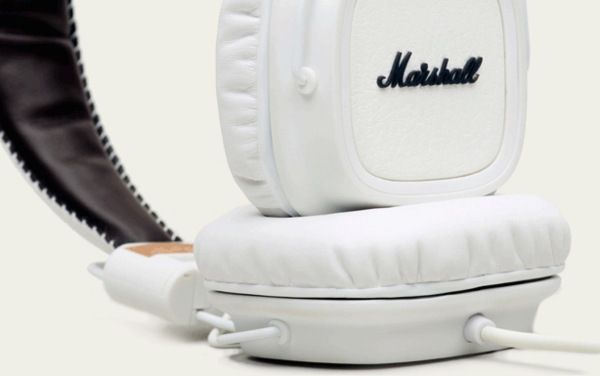 Major White Headphones by Marshall 2