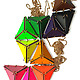 Leather Triangle Necklace by EABurns 1