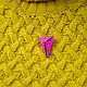 Leather Triangle Necklace by EABurns 3