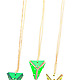 Leather Triangle Necklace by EABurns 5
