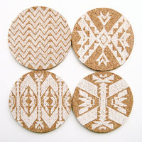 Mojave Cork Letterpress Coasters – Set of 4 6