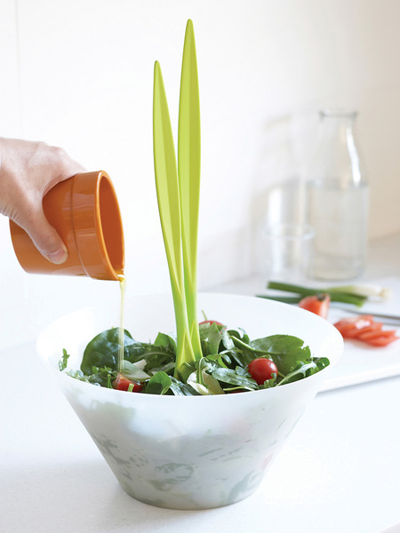 Salad Plant Serving Tongs in Salad