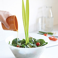 Salad Plant Serving Tongs in Salad