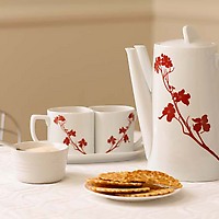 Two for Two Teapot Set by Marla Dawn with cookies