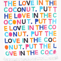 Put The Love In The Coconut Beach Towel 3