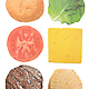 Burger Coasters – Set of 6 3