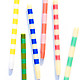 Striped Taper Candles – Set of 2 1