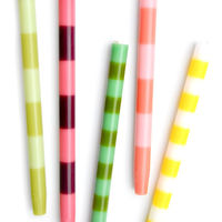 Striped Taper Candles – Set of 2 2