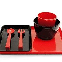 notNeutral Melamine Snack Set Red