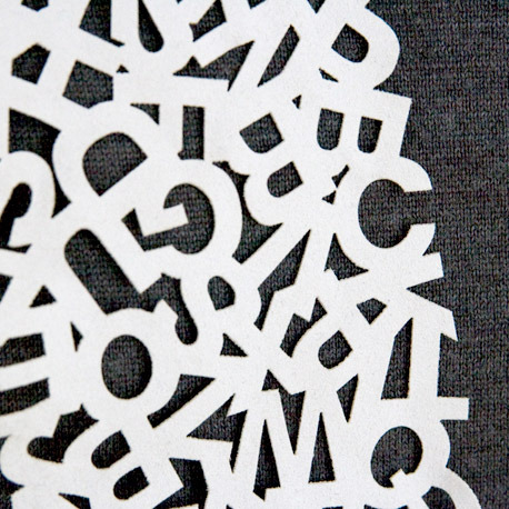 Veer_uppercase_scarf_white_on_grey_detail-sixhundred