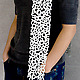 Veer Uppercase Scarf white on guy