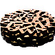 Bamboo Type Coasters high contrast stack