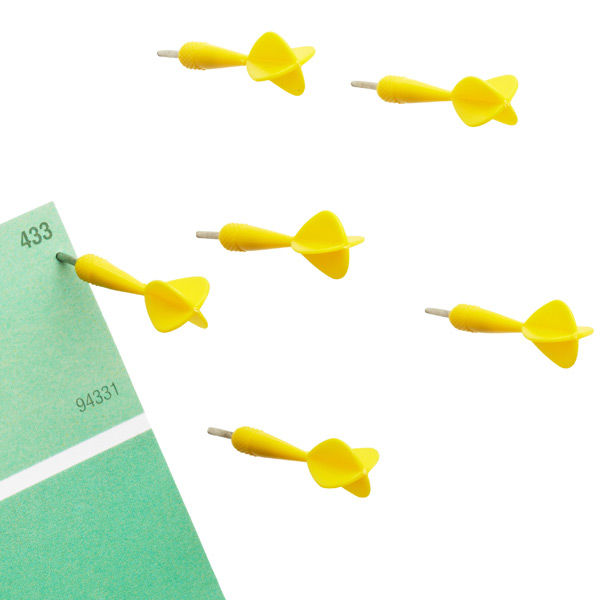 WorkDarts Pushpins on Wantist